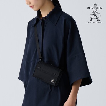 PORTER INTERNATIONAL - 機能輕靚MID斜背包 - 黑