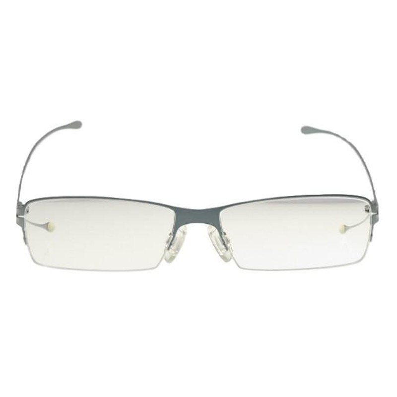 良品 Parasite eyewear hybride パラサイト メガネフレーム seve3 ナイロール ダブルアーム ライトブルー 度入り メガネ  眼鏡 中古 50006941 | LINEショッピング