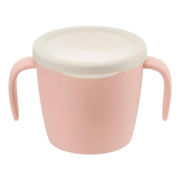 Richell 利其爾 TLI 雙層可拆式不鏽鋼雙耳杯 附蓋 食品級不鏽鋼材質 安全無異味  粉色  1個  250ml