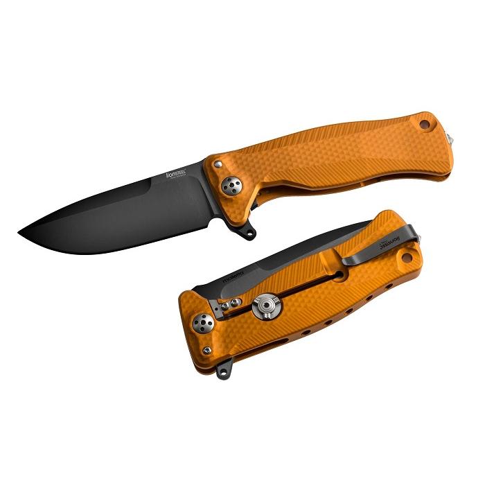ライオンスチール SR11A-OB  EDC 折り畳みナイフ スレイプナー鋼 オレンジアルミニウム ハンドル,lionSTEEL knife