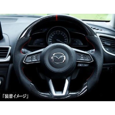 マツダ CX-5 CX5 KE系 リアルカーボン グリップ パンチング本革