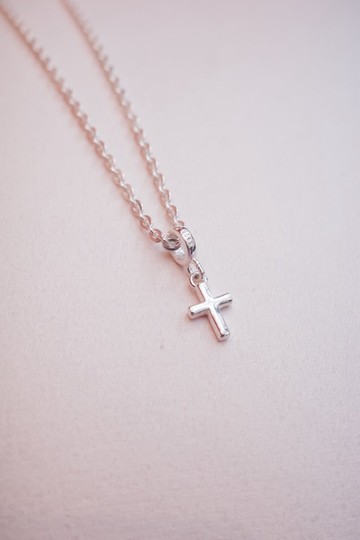 純銀迷你十字架項鍊