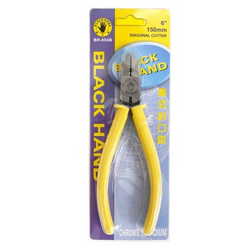 黑手牌 美式斜口鉗 BH-404B 6吋 150mm 美式斜嘴鉗 膠柄斜嘴鉗 斜口鉗 膠柄斜嘴鉗 附彈簧剪刀 電工鉗