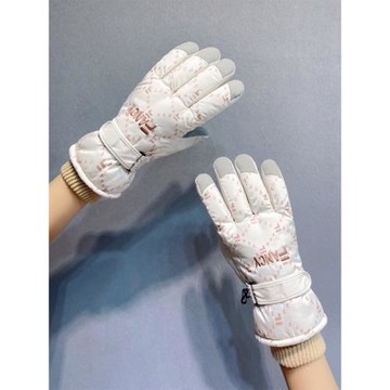 全掌女保暖棉冬天防風寒滑雪手套