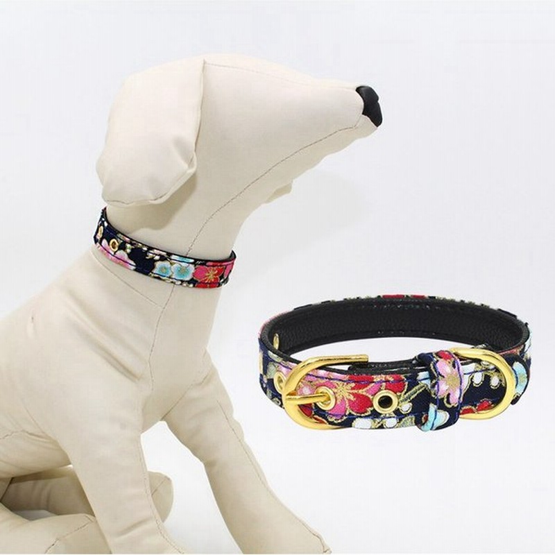 首輪 犬用首輪 ドッグ ペット用品 ペット花柄 和柄 和風 Idプレート リボン 犬 ドッグ ネックレス チョーカー 散歩 おしゃれ かわいい Xs 通販 Lineポイント最大0 5 Get Lineショッピング