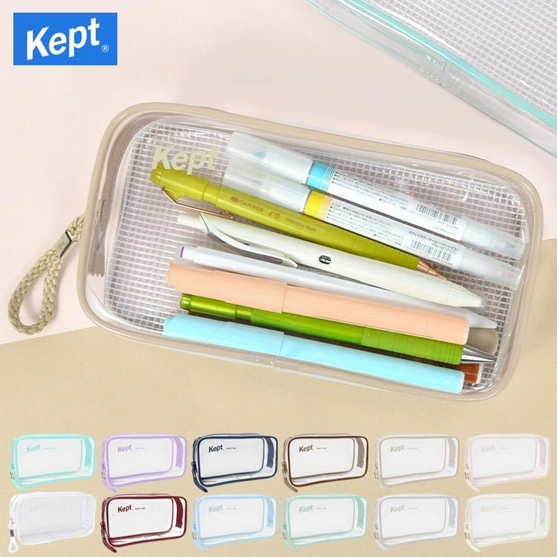ペンケース Kept かわいい クリア 筆箱 中学生 ペンポーチ 高校生 Pcv クリアポーチ クリアペンケース ケプト ビニール 大容量 透明 通販 Lineポイント最大get Lineショッピング