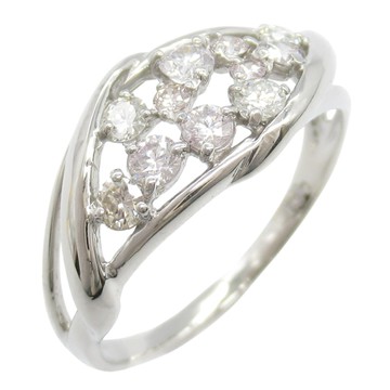 【二手名牌BRAND OFF】JEWELRY 無品牌珠寶 PT900鉑金 鑽石戒指 #15.5