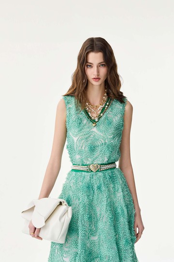 新葉綠格紋上衣