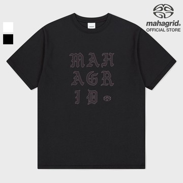 [MAHAGRID] 字母標誌t恤_中性_韓式LETTERS LOGO TEE