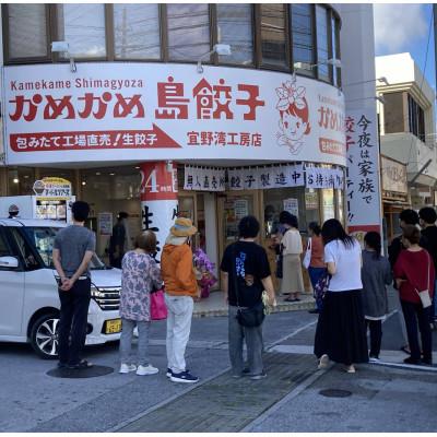 ふるさと納税 宜野湾市 かめかめ島餃子の餃子60個 シークワーサーぽん酢