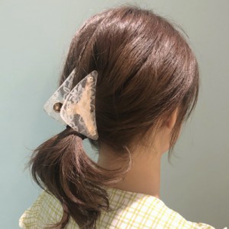 三角 バンスクリップ レース柄 Lサイズ ヘアアクセ 髪留め アクセサリー 人気 レディース かわいい ヘアアクセサリー Onlyou オンリーユ 通販 Lineポイント最大1 0 Get Lineショッピング