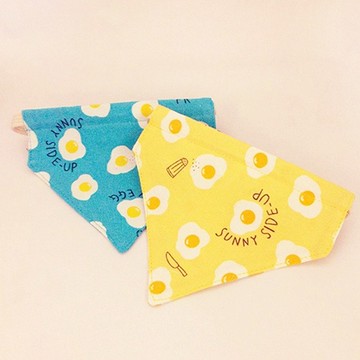 早安荷包蛋款 二色 貓咪狗狗圍巾裝飾項圈