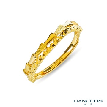 【良和珠寶】藝術戒指 黃金戒指 足金黃金 (金重:0.57錢 ±0.01)