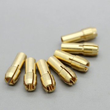 電磨配件耗材銅卡子銅夾心夾芯0.8-3.2四瓣簧螺帽碳刷迷你雕刻機