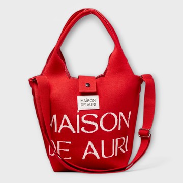 泰國Maison De Auri Poche Sport Red 紅焰口袋包 厚針織