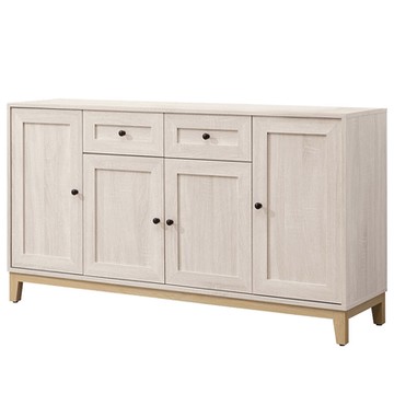 【文創集】范辛頓 時尚4.9尺四門二抽餐櫃/收納櫃-148x39.3x82cm免組