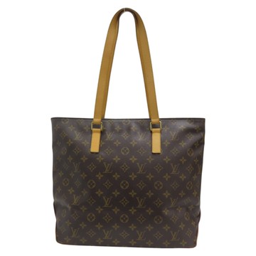 【二手名牌BRAND OFF】LOUIS VUITTON LV 路易威登 棕色 原花帆布 Cabas Mezzo 肩背包 M51151