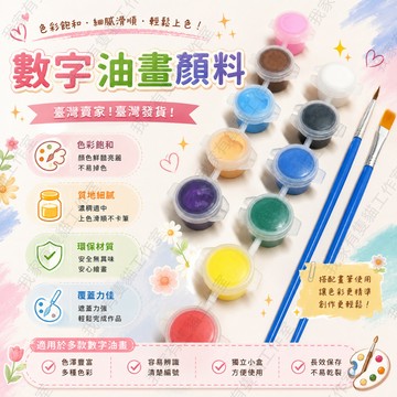 【我家有隻貓】🚀隔日配達🚀數字油畫顏料 DIY顏料 美術 彩繪 塗鴉 丙烯顏料 油畫顏料 丙烯顏料 壓克力顏料 水性顏料