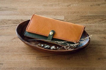 簡約拉鍊零錢長夾 W1-037