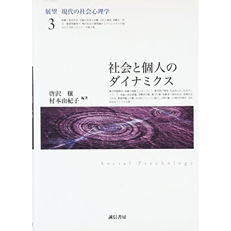 社会と個人のダイナミクス(展望現代の社会心理学3) (展望 現代の社会心理学 ３)