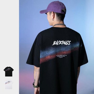 男生黑色短袖t恤男潮牌夏季男款純棉男裝2024衣服上衣體恤衫夏裝