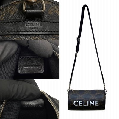 ほぼ未使用 CELINE セリーヌ シリンダーバッグ トリオンフ ロゴ ほぼ未使用 CELINE セリーヌ シリンダーバッグ トリオンフ ロゴ