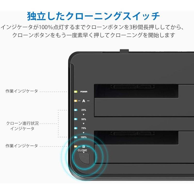 Inateck HDDスタンド USB3.0接続 2.5型 / 3.5型 SATA HDD/SSD対応