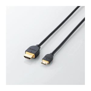 (まとめ)エレコム イーサネット対応HDMI-Miniケーブル(A-C) DH-HD14EM15BK