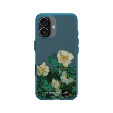 iPhone 17 Clear (相機按鈕) 夜幕藍 - Van Gogh Museum - 野玫瑰