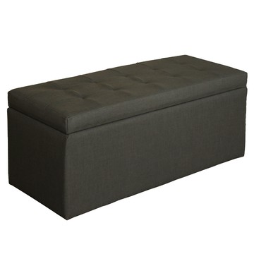 JP Kagu 日式質感貓抓皮掀蓋沙發椅凳收納椅88cm鐵灰