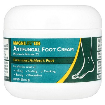 MagniLife, 抗真菌護足霜，硝酸咪康唑 2%，4 盎司（113 克）