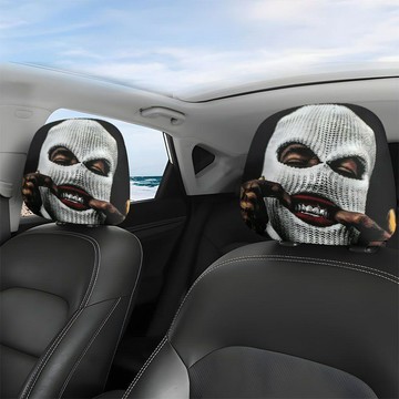 【臺灣出貨】逗比專用造型車用頭枕 安裝汽車座椅提升乘車舒適度 滌綸布料透氣排汗四季皆適合使用 搞怪獨特外觀改裝愛車增添