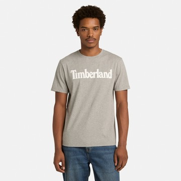 Timberland 男款灰色LOGO短袖T恤｜A6DN3V91