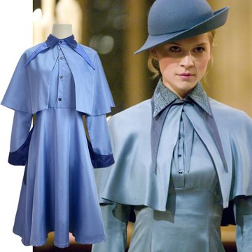 哈利cos波特服裝布斯巴頓校服芙蓉·德拉庫爾cosplay長袍套裝帽子