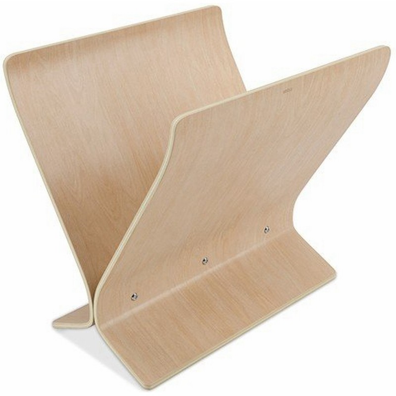 インテリア おしゃれ 湾曲 置きやすい 木目 木製 便利 収納 雑誌 本 本棚 ラック Umbra アンブラ アーリング マガジンラック ナチュラルウッド 通販 Lineポイント最大0 5 Get Lineショッピング