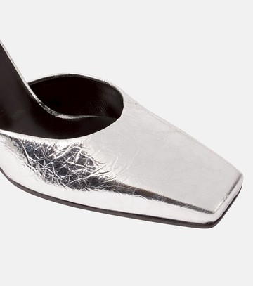 Proenza Schouler Quad metallic leather pumps