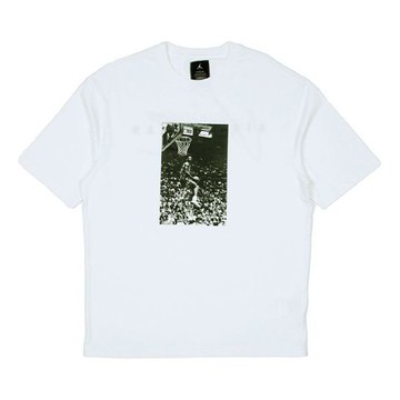 Air Jordan x Union LA Dunk Printing Sports Round Neck T-Shirt Asia Sizing 'White'