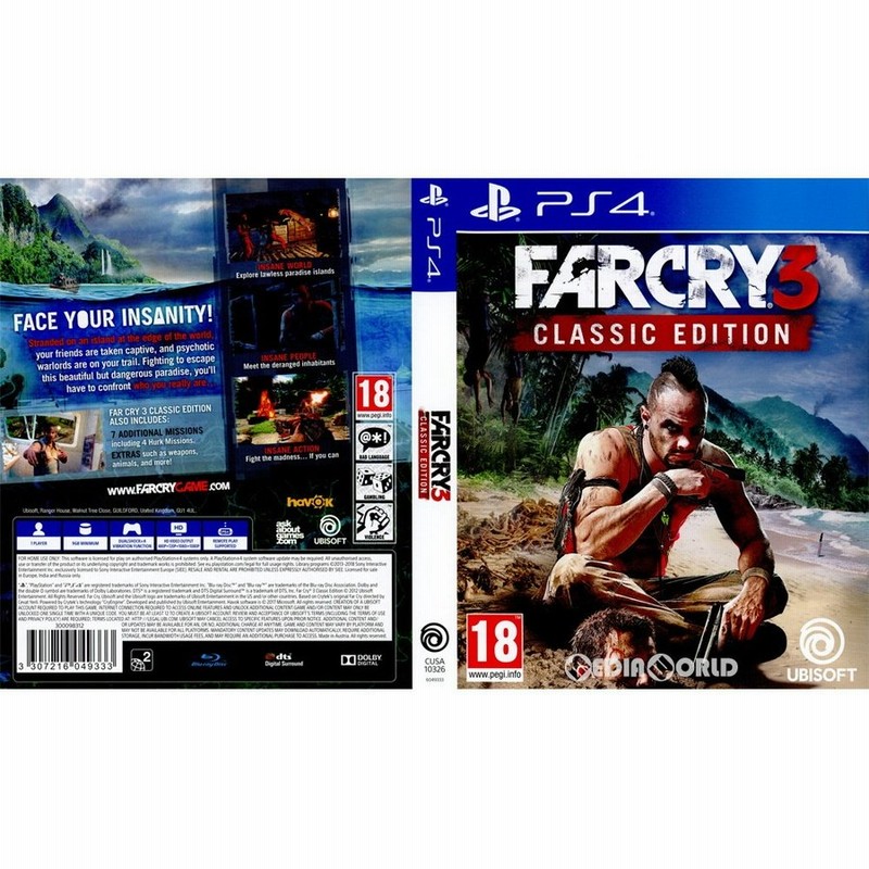 中古即納』{PS4}Far Cry 3: Classic Edition(ファークライ3 クラシック