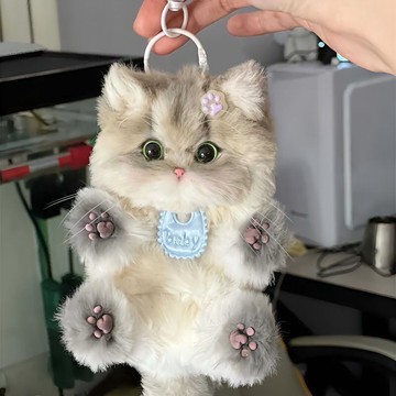 懶貓手作💖 扭扭棒小貓咪挂件手作自製diy材料包可愛掛飾生日七夕禮物