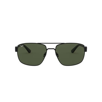 Ray Ban l 雙槓粗邊方框太陽眼鏡 透灰綠/黑