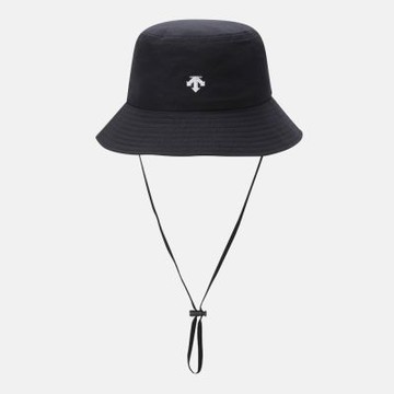 DESCENTE 帽子 漁夫帽 運動帽 遮陽帽 SPORTS BASIC SUN SHIELD BUCKET HAT 黑 SR123UCP1H-BLK0