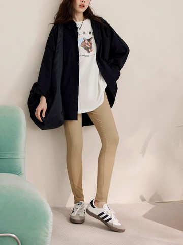 涼感．冰感彈力多色窄管鉛筆褲