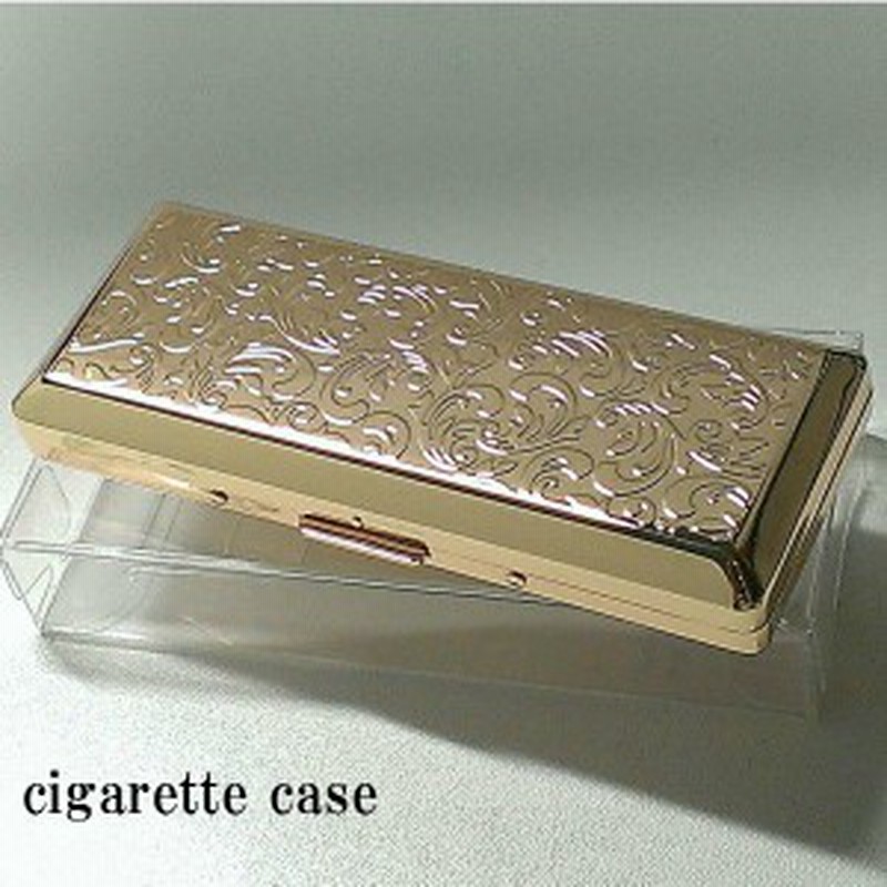 シガレットケース 超コンパクト ゴールドアラベスク ロングサイズ対応 潰れない タバコケース 金 10本収納 通販 Lineポイント最大1 0 Get Lineショッピング
