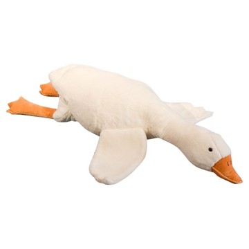 KHTOY 趴姿大白鵝布偶 90cm  白色  1個