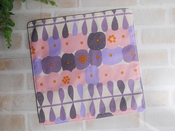 訂製款=台灣純棉手帕=童趣花朵=粉(共3色)