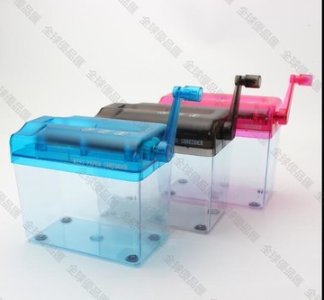 【全球優品匯】碎紙機 便攜迷妳家用手動碎紙機A6小型辦公靜音碎紙機手搖紙張粉碎機