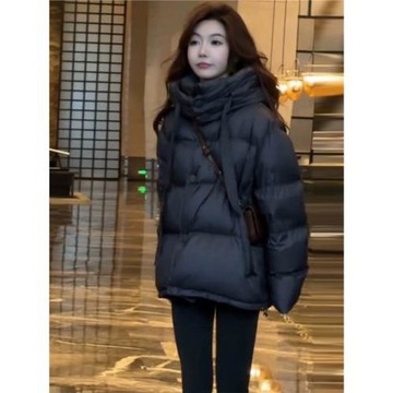 (免運)2026年冬季新款寬松加厚赫本風保暖棉衣服小個子洋氣時尚棉服外套