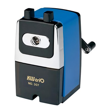 KW-triO 堡勝企業 鐵殼事務用削筆機 刀芯堅固 簡約外觀 全金屬機身  藍色  1個