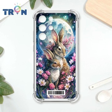 TRON 三星 S21 Ultra 月球上的兔子 四角防摔載具殼 軟殼 手機殼