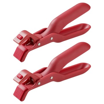 DIBOTE 迪伯特 防滑隔熱矽膠夾 W3305-R  紅色  2個